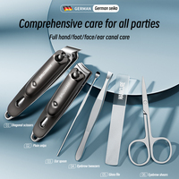 4 pièces en acier inoxydable coupe-ongles ensemble manucure pédicure outil manucure ensemble
