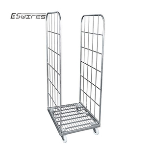 Récipient de rouleau de stockage de treillis métallique à 2 côtés en acier métallique de personnalisation de haute qualité - Product Image 3