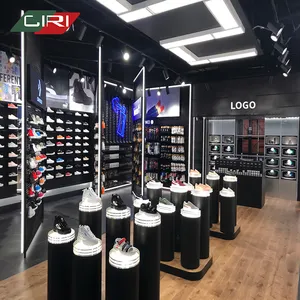 CIRI modernes Design Schuhe Shop Design Großhandelspreis MDF Metallfarbe Sport Schuhe Store Wand-Vorführregal