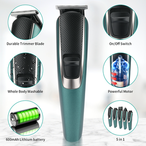 PRITECH impermeabile elettrico naso capelli Trimmer baffi Trimmer Kit rasoio corpo Grooming Kit Cordless tagliacapelli - Product Image 2