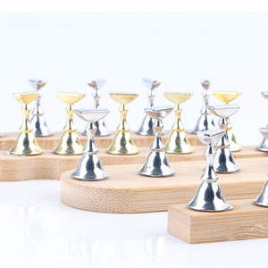 Giá đỡ móng tay từ tính bằng gỗ, giá để móng giả cố định, giá đỡ tập luyện nail art - Product Image 2