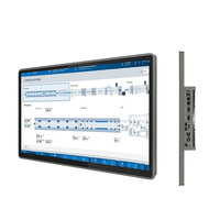 Panel HMI Industrial de 21.5 Pulgadas, RS485/RS232, Todo en Uno, IP65, Monitor de Pantalla Táctil, Computadora con Sistema Operativo Win10/11/Linux