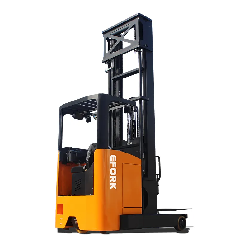 1.5T 2T 2.5T 10M 12 Meter High Storage Big Warehouse Reach Truck 2 Ton 48V400Ah Seated Type Electric Reach Truck