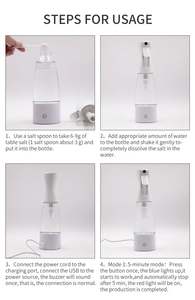 Generador de hipoclorito de sodio de 350ml, portátil, personalizado, de alta calidad, elegante, 10 minutos, productos químicos domésticos multiusos - Product Image 3