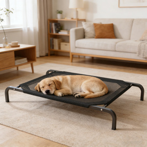 Dog Bed All Season Mesh <b>Cot</b> Washable For Small Medium Large Dogs Rectangle Floor Pet Bed Summer Proof - Product Image 1
