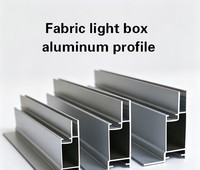 Boîtier de panneau lumineux en profilé aluminium pour système d'affichage publicitaire rétroéclairé à film souple