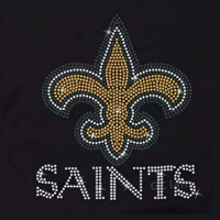 New Orleans Saints Logo Bling Hot-Fix Ijzeren Ontwerp Strass Strass Strass Fleur De Lis Transfers Glow In The Dark Stretch
