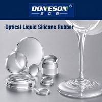 Caoutchouc de silicone liquide optique haute transparence anti-jaunissement pour lentilles optiques, guides de lumière, encapsulation LED, moulage par injection