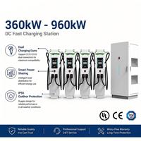 Station de recharge rapide pour véhicules électriques de type split de 360 kW à 960 kW, partage dynamique de puissance, chargeur EV multi-protocoles, chargeur commercial OCPP