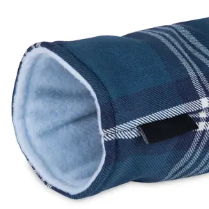 Blue Tartan Golf Barrel Driver Wood Club Headcovers Customized Golf Balls Packing Drawstring Bags