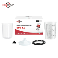 Système de gobelets jetables pour pistolet de peinture de 650 ml avec couvercles et doublures