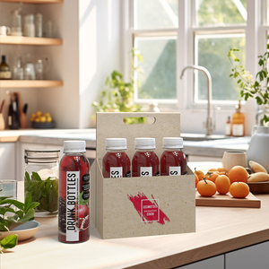 Botella de PET PCR de 250 ml, 350 ml, 500 ml para Jugo y Refrescos, Impresión de Serigrafía, Etiqueta Personalizada para Agua, Café, Leche, Champán, <span class=keywords><strong>Whisky</strong></span>, Fácil de Abrir - Product Image 3