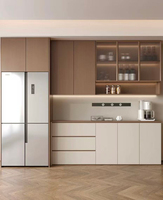 Meuble de rangement multifonctionnel en bois massif de style nordique, durable et très demandé, pour salon et cuisine