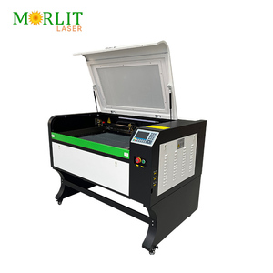 Machine de découpe laser CO2 90*60cm de haute qualité, refroidie par eau, petite, haute vitesse, pour le bois et le papier, avec rail - Product Image 1