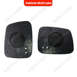 Lente de espejo retrovisor para coche Wolf Lake, para Volkswagen T4 1993-2003, ABS negro calefactable, repuesto para lado izquierdo y derecho - Product Image 1
