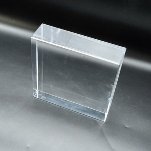 NGHỆ THUẬT rắn tùy chỉnh nước hoa hiển thị 10x10 trống rõ ràng <span class=keywords><strong>Acrylic</strong></span> khối - Product Image 3