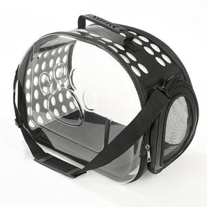 Toptan Köpek Kedi Taşıyıcı Katlanabilir Taşınabilir Nefes Şeffaf Plastik <span class=keywords><strong>Pet</strong></span> seyahat taşıyıcısı - Product Image 4