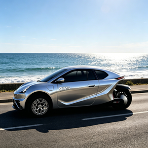 Triciclo Elettrico alla Moda con 2 Porte, Capacità di Trasporto 3 Persone, 5000W ad Alta Potenza, Lunga Autonomia, <span class=keywords><strong>per</strong></span> Adulti - Product Image 2