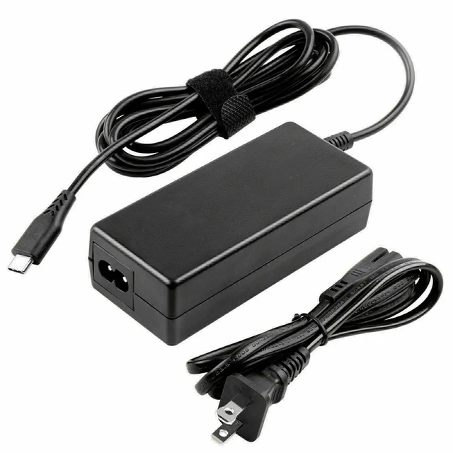 Universal 65W/45W USB-C Laptop Charger for Lenovo, Dell, Asus - Type-C Notebook Power Adapter