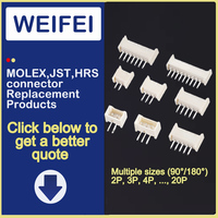 Connecteur ZHD 2.0mm avec fiche à broches et prise droite pour carte PCB vers câble, boîtier en nylon, connecteur fil-câble