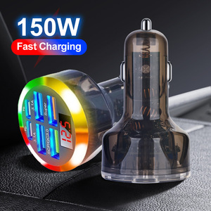 200W 150W PD 30W yaygın uyumlu hızlı araba şarjı şarj dijital ekran <span class=keywords><strong>Mini</strong></span> taşınabilir arabalar şarj hızlı LED şarj - Product Image 6