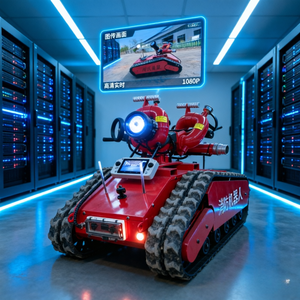 Robot de lutte contre les incendies mobile, télécommandé, canon à eau sans fil, camion anti-explosion, équipement de lutte contre les incendies industriel - Product Image 4