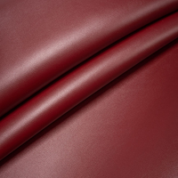 Tissu d'ameublement en cuir synthétique recyclé imperméable, couleur unie, matériau PVC pour sacs, meubles, canapés, chaises