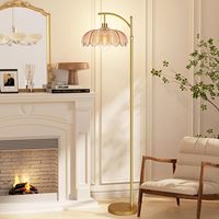 Lampe sur pied LED en fer de style bohème, décoration vintage pour salon, canapé, lampe de chevet en verre vert pour la protection des yeux