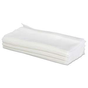Lingettes commerciales haute performance Boardwalk 9 x 16,75 blanches, 100 lingettes/distributeur, 10 distributeurs/carton - Product Image 2