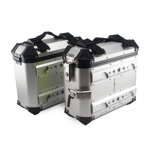 Maleta Lateral <span class=keywords><strong>para</strong></span> Motocicleta Sliver de 36L, Caja de Carga con Kit de Montaje de Liberación Rápida <span class=keywords><strong>para</strong></span> Honda, Suzuki, Yamaha, Kawasaki Cafe Racer - Product Image 1