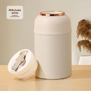 Conteneur alimentaire portable en acier inoxydable avec poignée, 500 ml, double paroi sous vide, hermétique, pour le stockage et les boissons, avec poignée intégrée - Product Image 5
