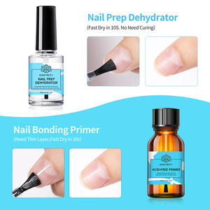 BORN PRETTY Primer per <span class=keywords><strong>Unghie</strong></span> Senza Acidi 15ml, Etichetta Privata, Asciugatura Rapida, Preparatore e Primer per <span class=keywords><strong>Unghie</strong></span> Acriliche - Product Image 2