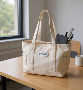 Bolso de mano tamaño viaje con diseño bordado y correas gruesas para el hombro, bolso de compras estampado para mujer - Product Image 2