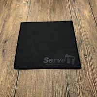 Tissu microfibre suédé épais, personnalisé, noir, pour écran de téléphone portable, caméra, lunettes, nettoyage