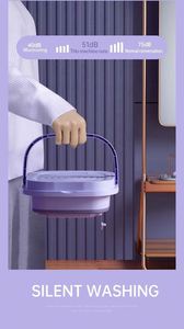 Folding Washing Machine, Household Portable <b>Mini</b> Baby Folding Washing Machine, Underwear Washing Machine - Product Image 4
