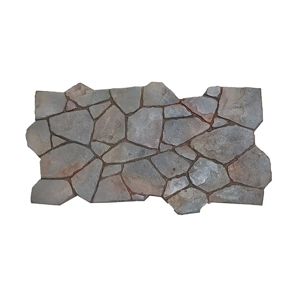 長い自然な柔軟な石のつる植物屋外壁柔軟な柔らかい石ポリウレタン装飾パネル石