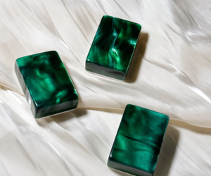 Fichas de Mahjong Acrílicas con Patrón Clásico de Esmeralda, Diseño Verde de Lujo, Duraderas para Juego Familiar - Product Image 2