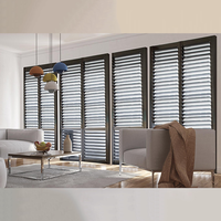 Volets fenêtre persiennes en verre aluminium fenêtre pare-balles volet roulant fenêtre cadre en aluminium volets