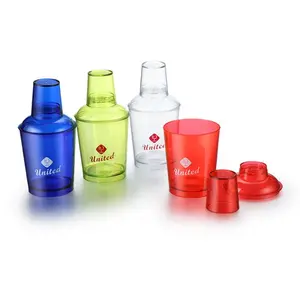 12 OZ प्लास्टिक कॉकटेल Shakers पारदर्शी हाथ प्रकार के बरतन कप बार आपूर्ति नुस्खा कॉकटेल प्रकार के बरतन थोक
