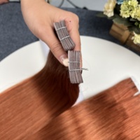 Ekstensi Rambut Tape Virgin GDY 15a Raw Cuticle Aligned Double Drawn Remy Hair # 30 Tape in Vietnamese Human Hair Extensions