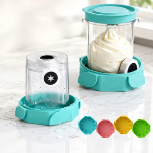 Support de base en silicone pour pot de crème glacée, compatible avec les modèles <span class=keywords><strong>Ninja</strong></span> NC700, NC701, NC501, accessoires de plateau fixe empilable pour congélateur - Product Image 3
