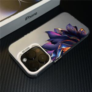 <span class=keywords><strong>Cover</strong></span> posteriore in morbido TPU con loto <span class=keywords><strong>viola</strong></span> Design creativo custodia per telefono cellulare antiurto per <span class=keywords><strong>iPhone</strong></span> 17 16 <span class=keywords><strong>Pro</strong></span> Max/15/<span class=keywords><strong>14</strong></span>/13 confezione al dettaglio - Product Image 3