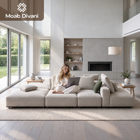 Ensemble de canapés modulaires haut de gamme pour salon, sur mesure, pour maison et villa, design italien, canapés en tissu de luxe
