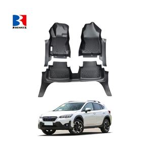 แผ่นรองพื้นรถยนต์ TPE 5D กันน้ำ 3 ชิ้น สำหรับ Subaru XV 2019 รุ่นพวงมาลัยซ้าย ขายดี ทนทุกสภาพอากาศ - Product Image 1