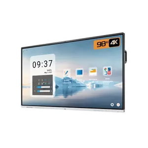 DQ 98 Inc hDM 4K Android OPS Interactive Display Smart board Touch Screen Monitor Interactive Whiteboard