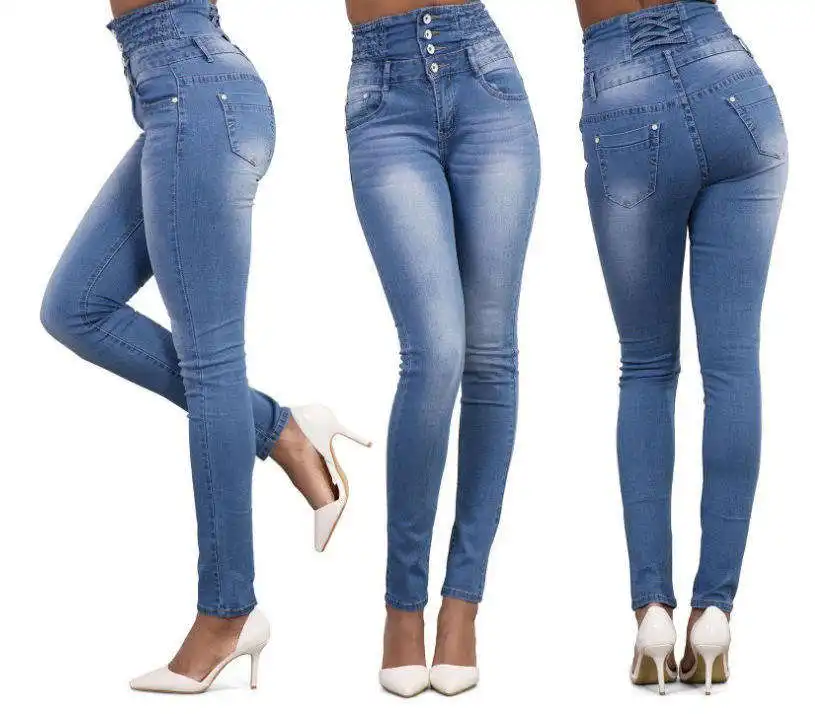 Fabrikant Van 2023 Op Maat Gemaakte Jeans Biedt Denim Jeans Voor Dames Skinny