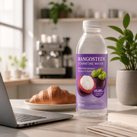 Étiquettes de boissons imperméables personnalisées avec logo, en rouleau, pour l'emballage des boissons, autocollants en papier synthétique, étiquettes pour bouteilles d'eau