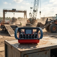 Control Remoto Hidráulico Inalámbrico BODI de 6 Palancas, 12-24V, IP67, para Grúas Aéreas de Construcción