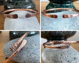 Brazaletes de Moda Unisex de Cobre con Cruz Cristiana y Perla Dorada, Hechos a Mano, Artesanía Clásica en Metal, Regalo Étnico, Excelente Precio y Buena Calidad - Product Image 2