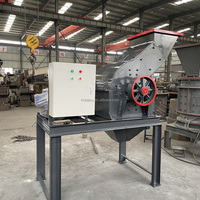Concasseur à marteaux portable pour bouteilles en verre et céramique, machine de fabrication de sable et de gravier pour la construction à prix abordable